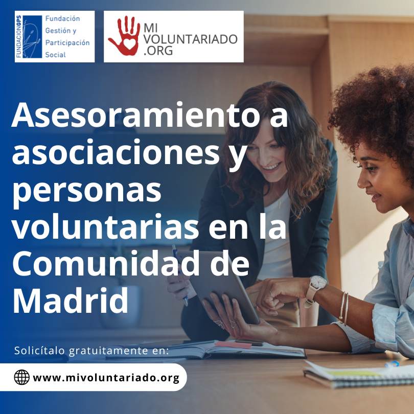 Asesoramiento a asociaciones, ayuntamientos y personas voluntarias de la Comunidad de Madrid